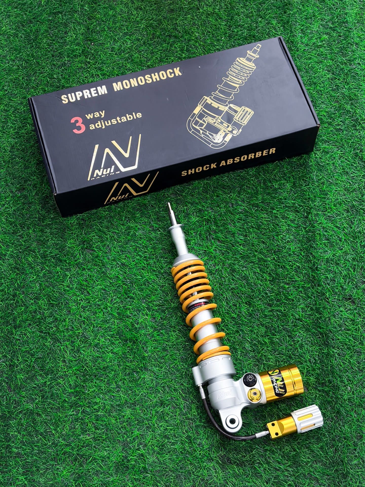 Nui Shockbreaker Preload Sprint Yellow Silver - Image 2