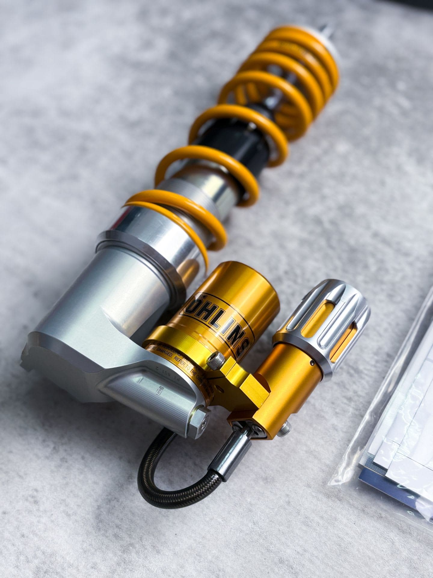 Ohlins Shock Tabung Preload PI 301 Yellow - Image 2