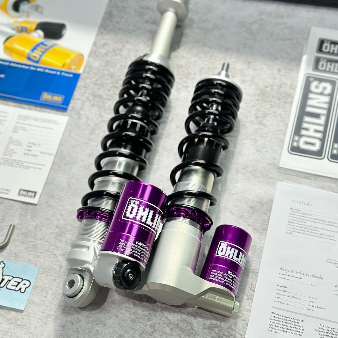 Ohlins Shock Tabung PI 801 & PI 802 Purple - Image 2