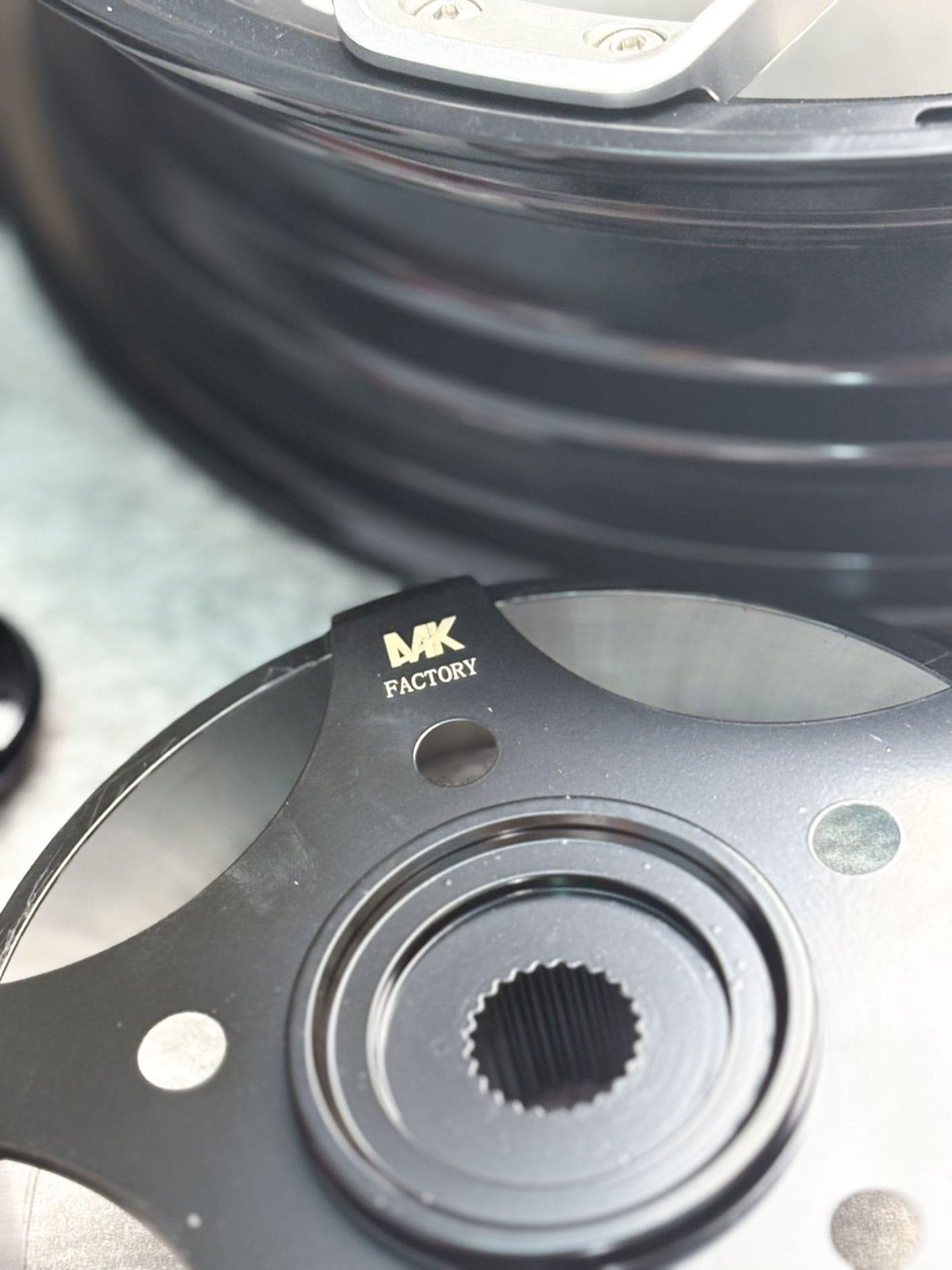MK Factory Rainbow Velg Black List Silver - Image 3