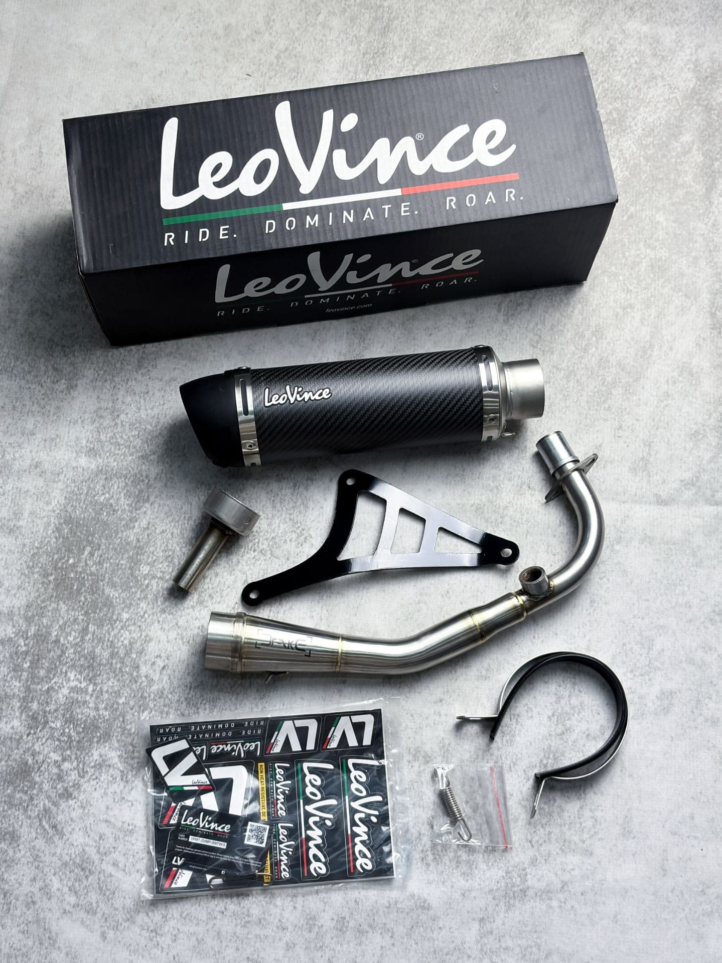 Knalpot Leovince GP Corsa Evo Black - Image 1